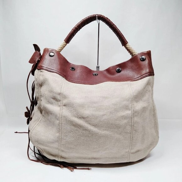 Prada Hand Bag Beige Canvas 2325257 - Picture 1 of 9